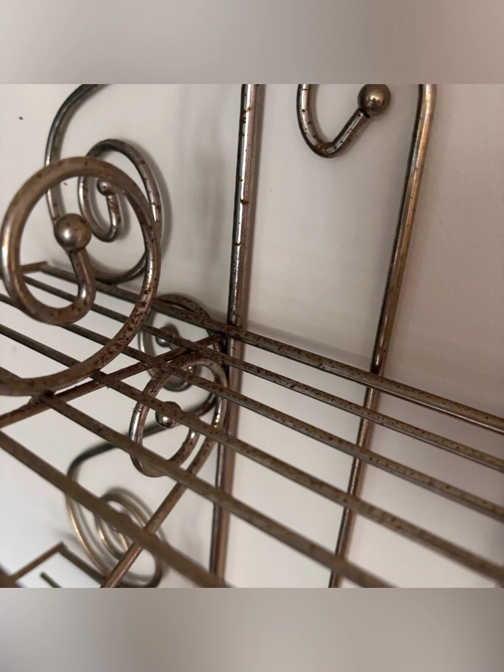 Vintage Brass Scroll Wall Shelf: 70s Hollywood Regency Decor
